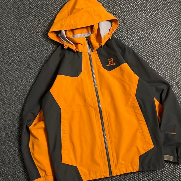 살로몬 클리마 SL 배색 마운틴 바람막이 자켓y 5224