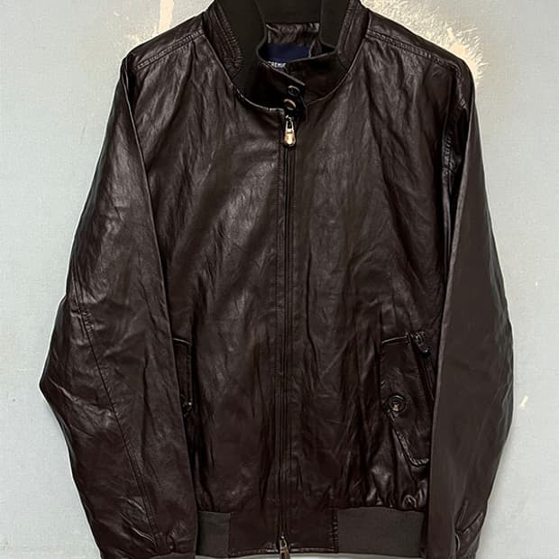 다니엘크레뮤 인조가죽 남자 캐주얼자켓 춘추 브라운 L 100 