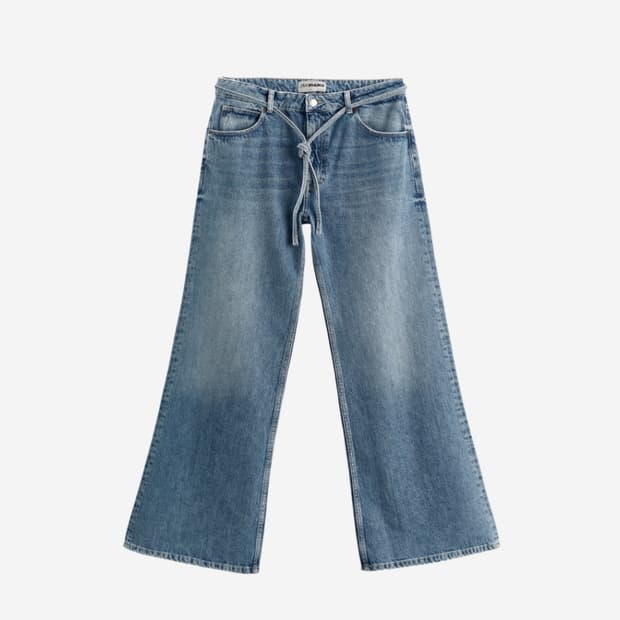 (M) 자라 루이지 rhuigi  플레어 팬츠 데님 진 미디움 블루