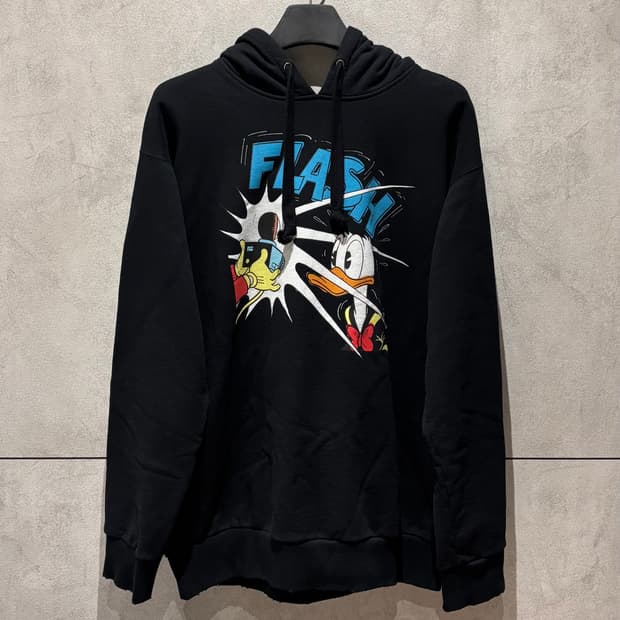 (L) 구찌X디즈니 도널드덕 플래시 후드티