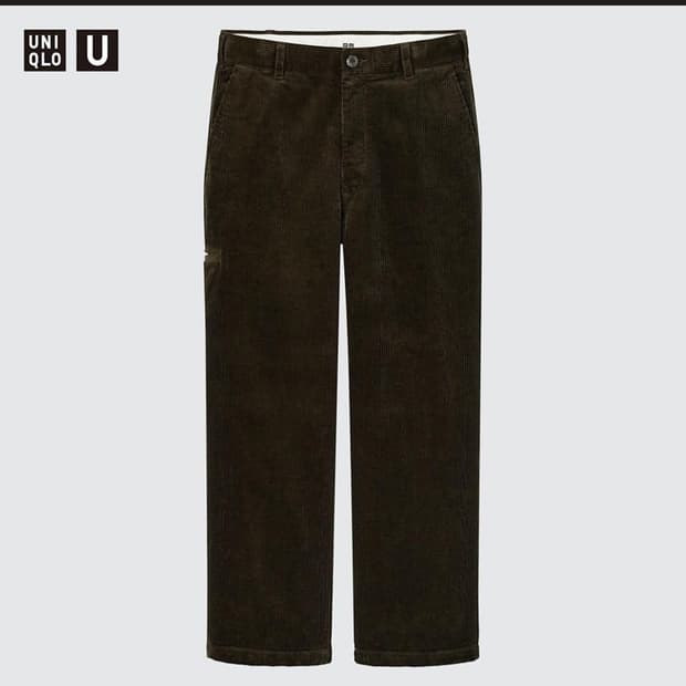 95cm)유니클로U 코듀로이와이드피트워크팬츠