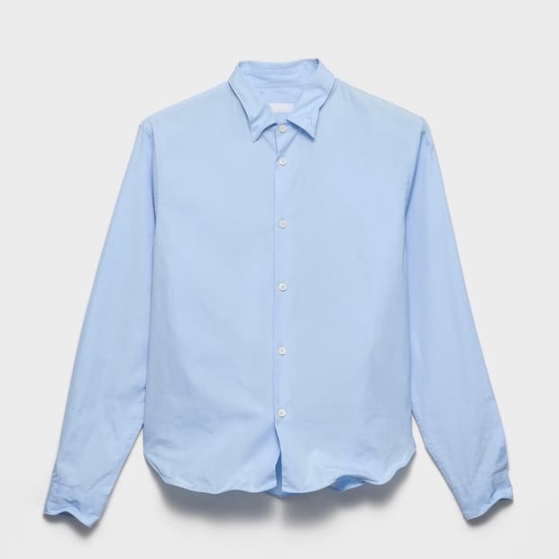 (새상품) 프라다 와이어 셔츠 블루 XL사이즈