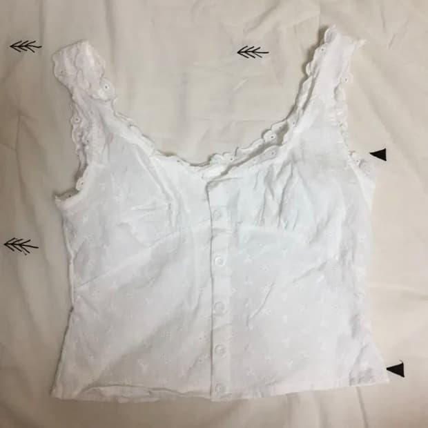 모리걸 하구미 펀칭 블라우스