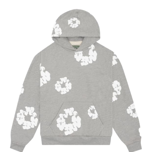 [L] 데님티어스 후드 그레이