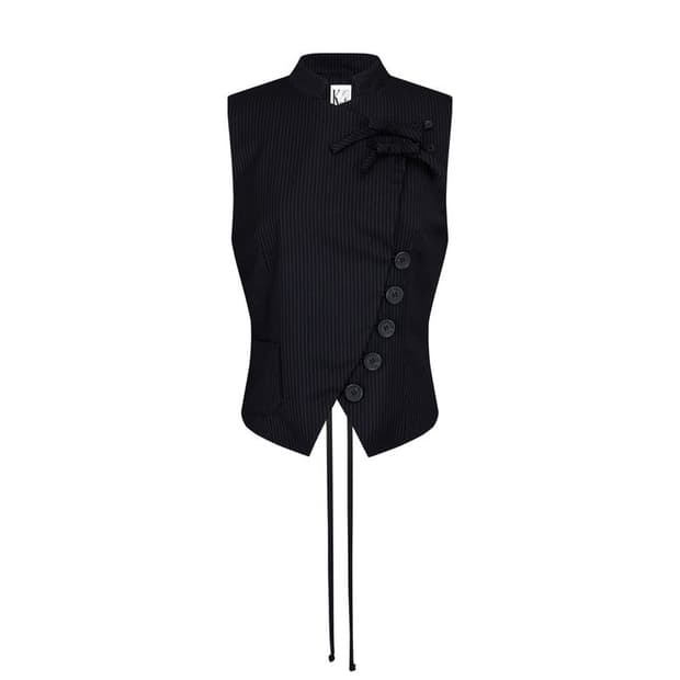 카시코 프레피 차이나카라 베스트 스트라이프 