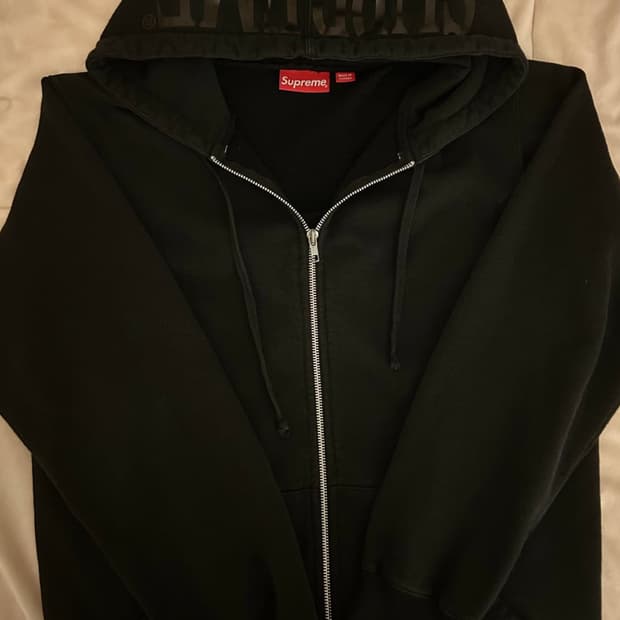 슈프림 호일로고 후드집업