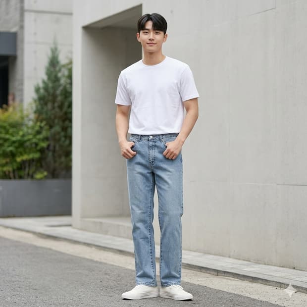 뱅뱅(BANG BANG) 인디고 데님 팬츠