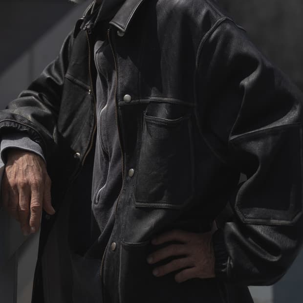 바벨 오브젝트 25SS 커버올 레더 자켓 블랙