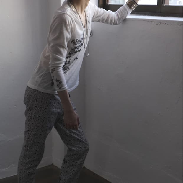 CHIAGUN PRINTED ToryBurch trousers