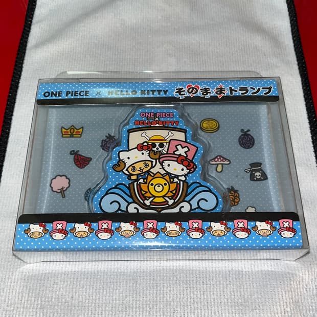 초희귀 고전) 산리오 헬로키티 x 원피스 쵸파 플레잉카드 트럼프카드