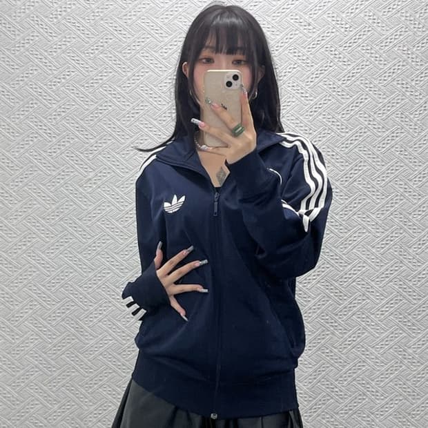 아디다스 파이어버드 빈티지 캐주얼 져지 집업 95 C12661