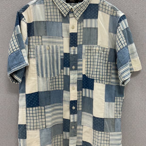 더블알엘 패치워크 반팔셔츠 / L