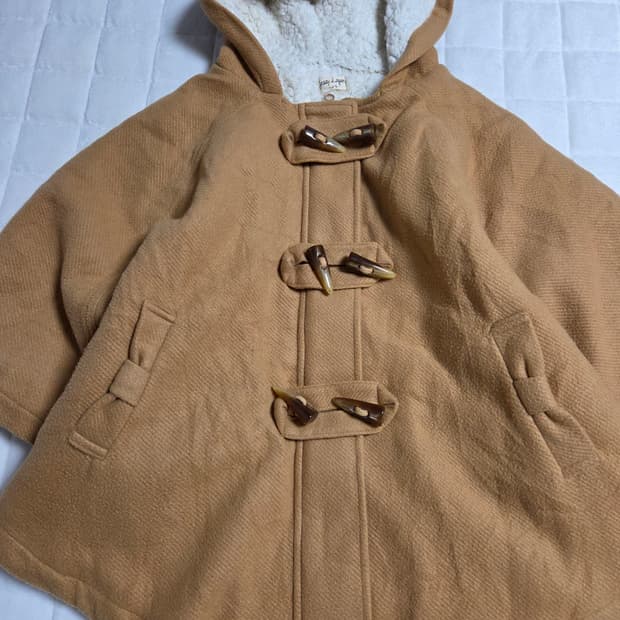 라떼 모리걸 양털 브라운 베이지 떡볶이 케이프