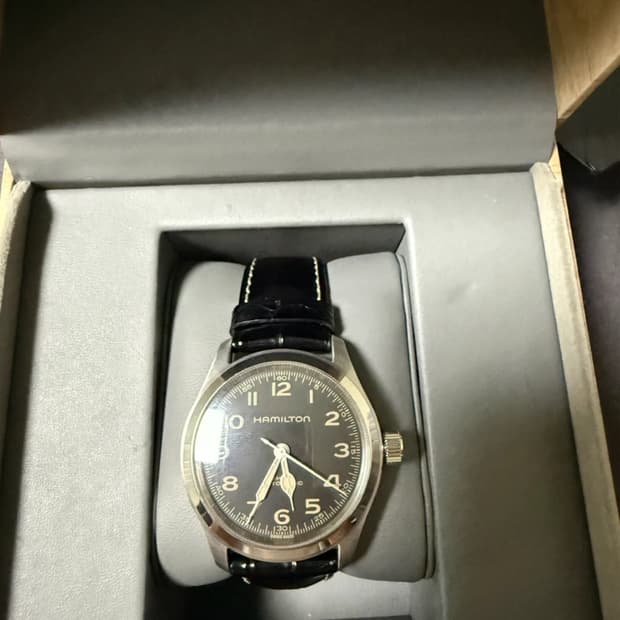 해밀턴 카키필드 머피 38mm 블랙