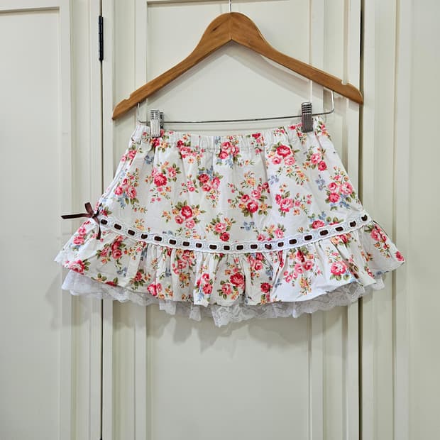 프릴 미니 스커트