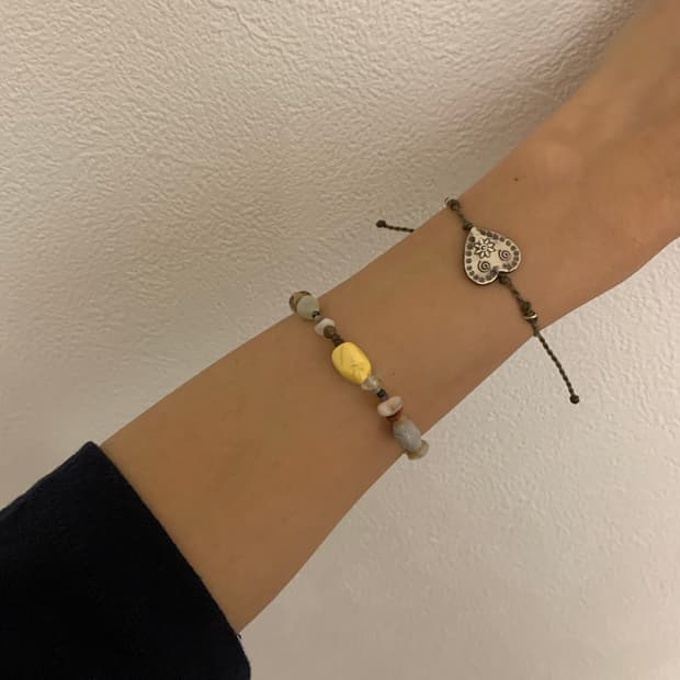 GOH 주인장 손 가는 대로 만든 비즈 팔찌 ㅡ 노랑