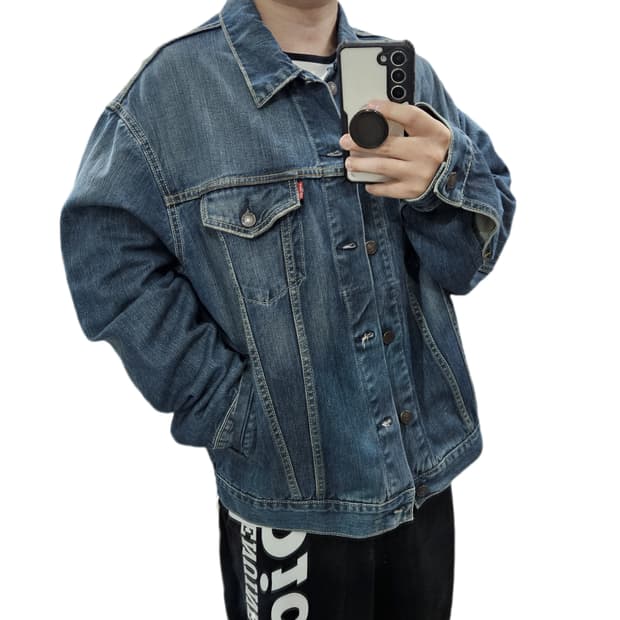 90s-00s 리바이스 유럽판 빈티지 데님자켓 XL 105-110