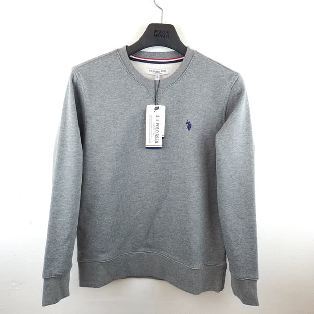 U.S. POLO ASSN. 폴로 정품 약기모 스웨트셔츠 그레이 95 M