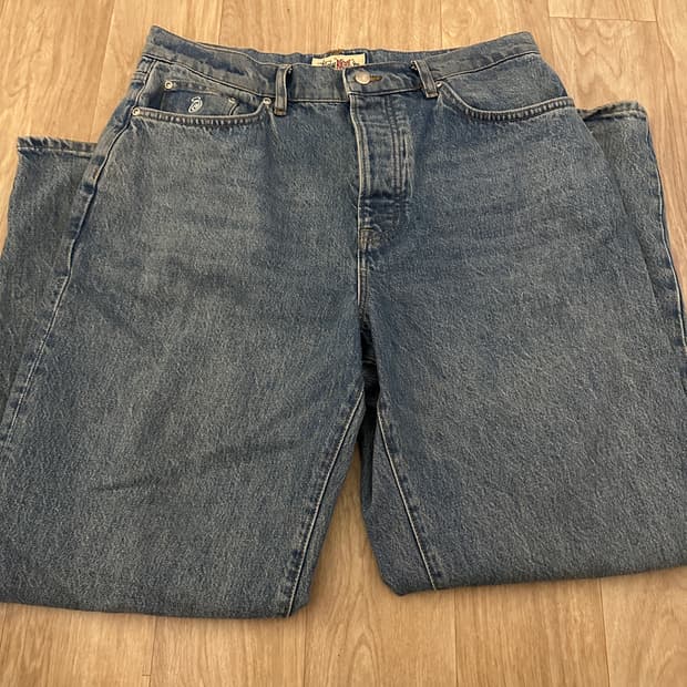 스투시 빅올진 워시드 블루