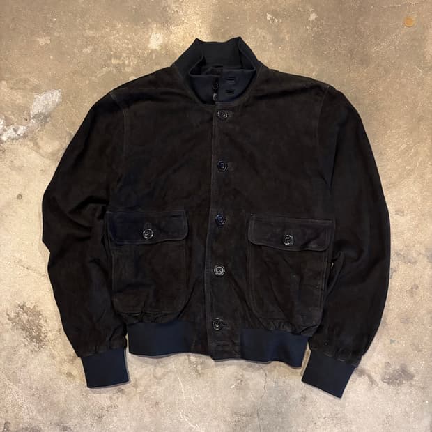 이태리 몬토야 스웨이드 자켓