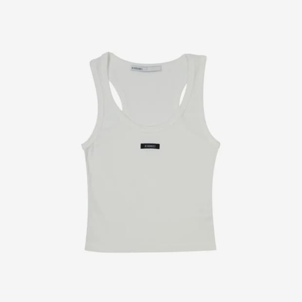 BASIC SLEEVELESS CROP TOP, IVORY
