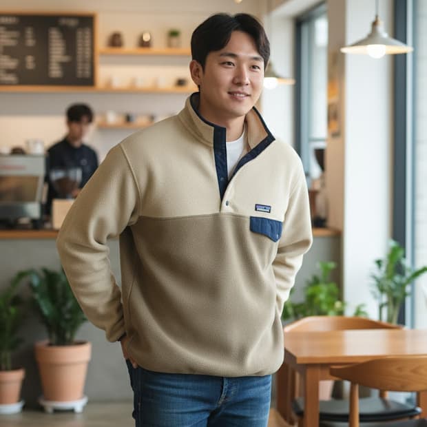 파타고니아 신칠라 풀오버 스웨터 애쉬탄색상 L