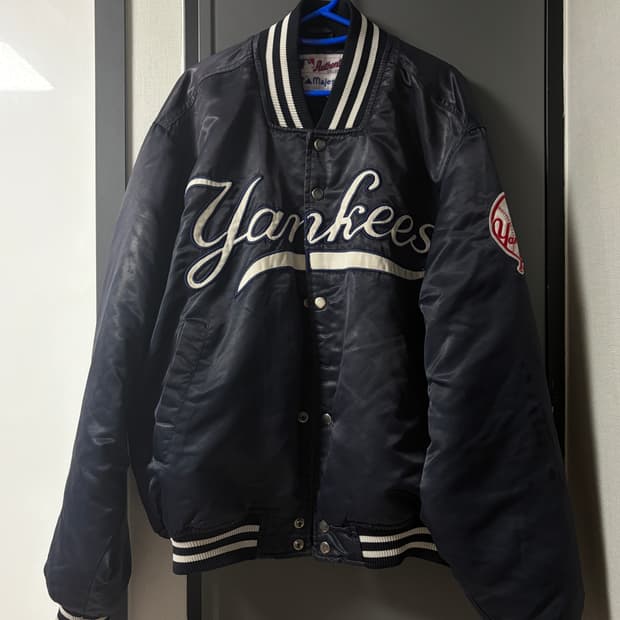 마제스틱 양키스 올드스쿨 바시티 자켓