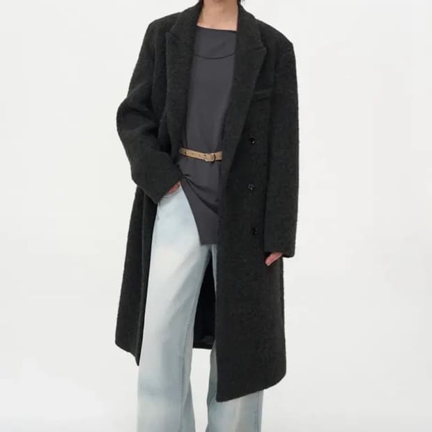 인사일런스우먼 헤어 더블 코트