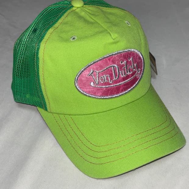Von dutch green mesh hat