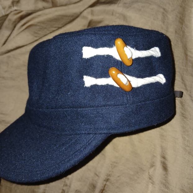 더플단추 네이비 모자 / 재팬빈티지