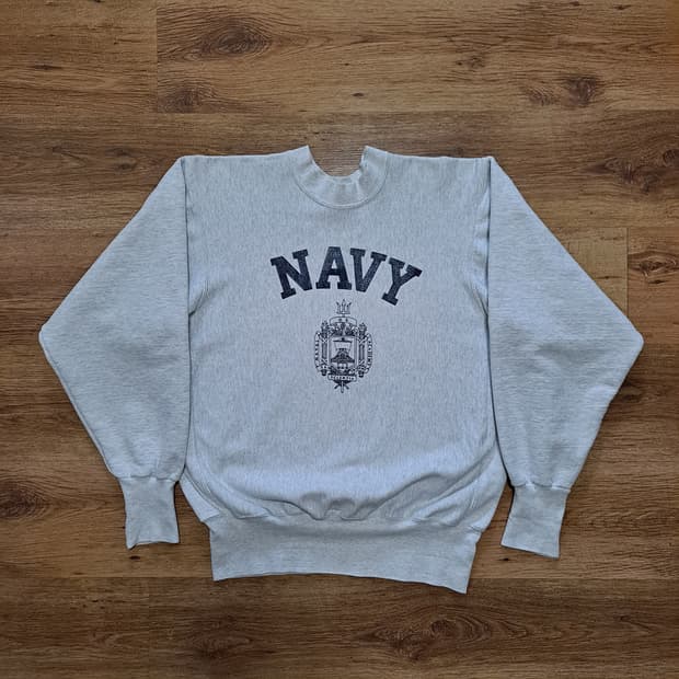 90s 미제 미해군사관학교 navy 리버스위브 스웻셔츠