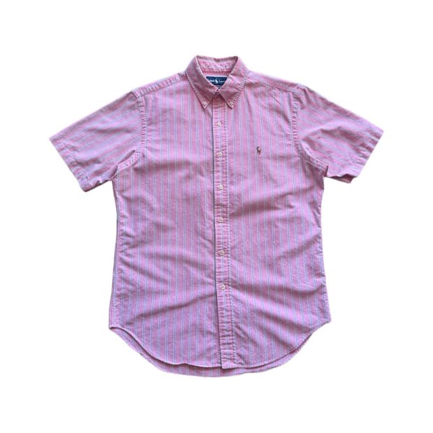 폴로 랄프로렌 버튼다운 반팔 스트라이프 셔츠