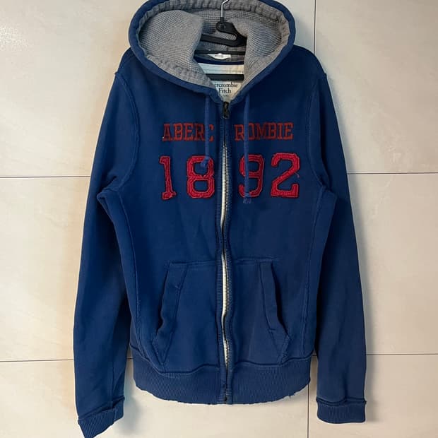 아베크롬비 네이비.블루 후드집업 [M]
