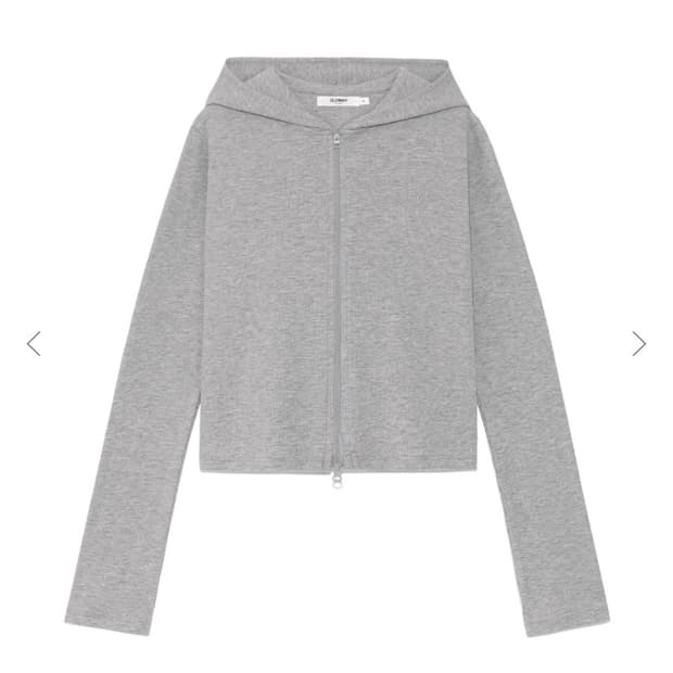 글로니(glowny) essential rib zip up 에센셜 집업