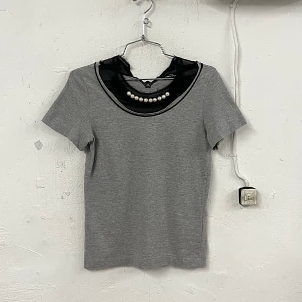 꼼데가르송 2009SS 펄 레이스 반팔