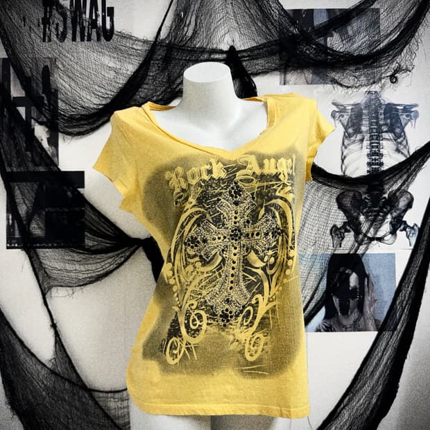 00s cross beads printing halfsleeve