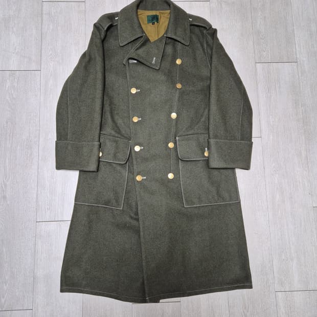 80s 장 폴 고티에 밀리터리 울 코트