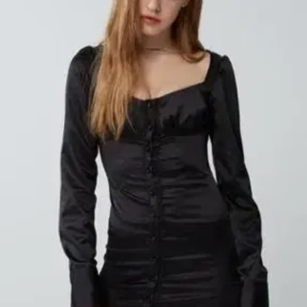 보헤미안서울 보헴서 새틴원피스 블랙 S