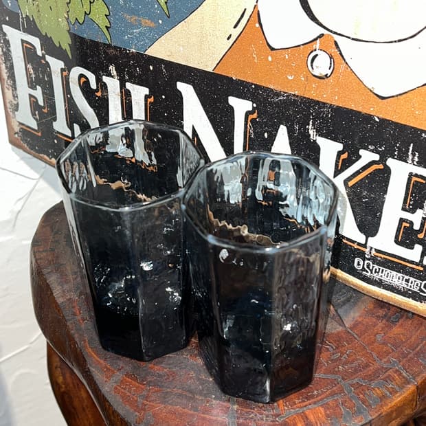 70s Libbey OG Smoke Optic Tumbler