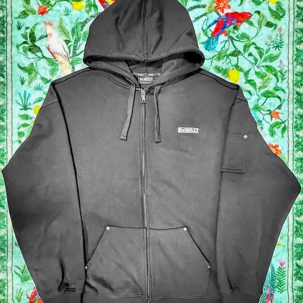 DEWALT WORK WEAR TOOL POCKET HOOD ZIPUP 