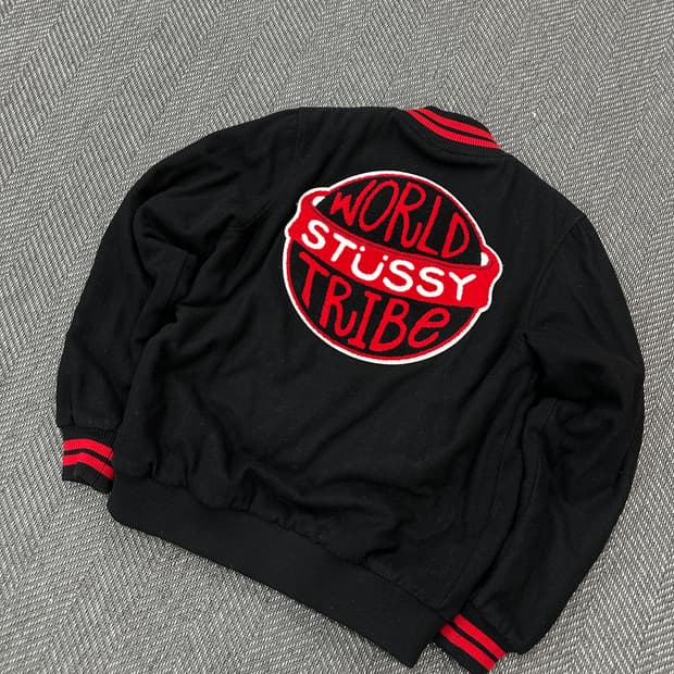 정품 스투시 바시티자켓