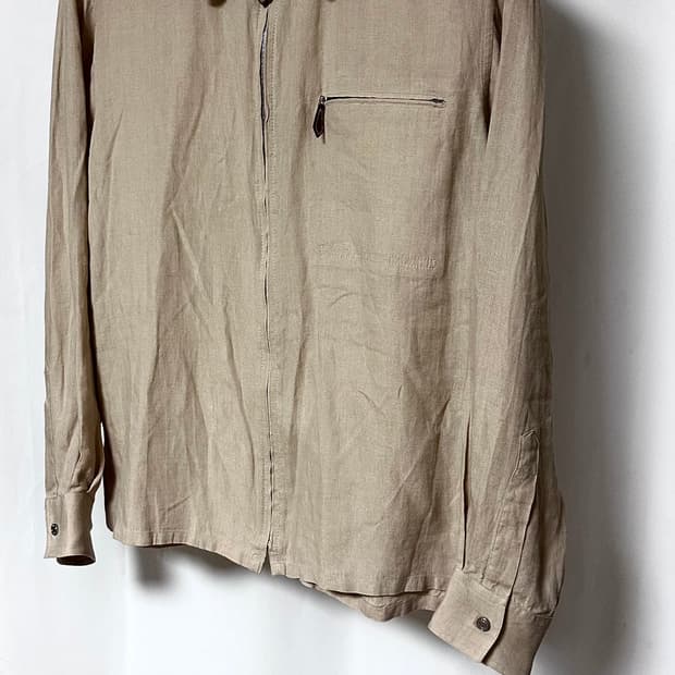 HERMÈS 90s Linen Shirt 자켓