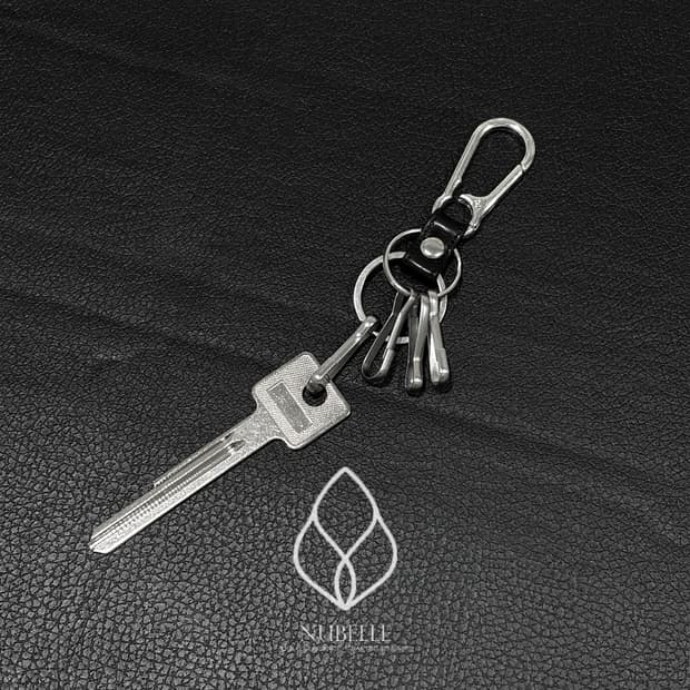 🌗 Key pendant steel keyring / 라지 열쇠 키링