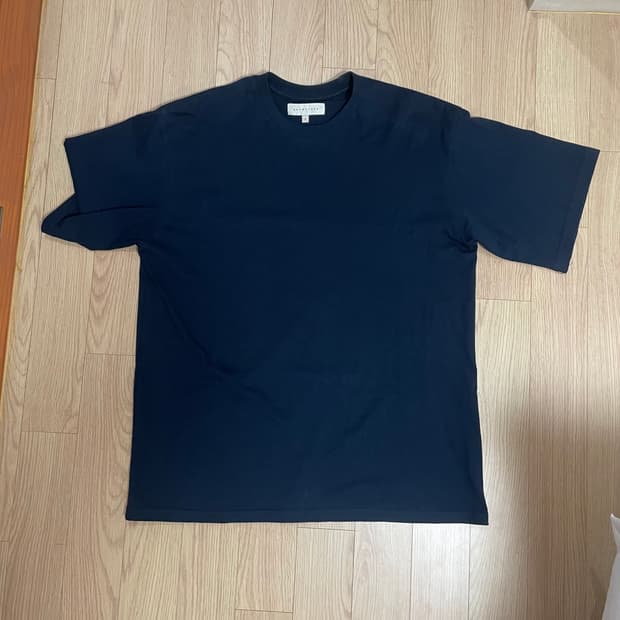 브라운야드 무지 네이비 반팔 티셔츠
