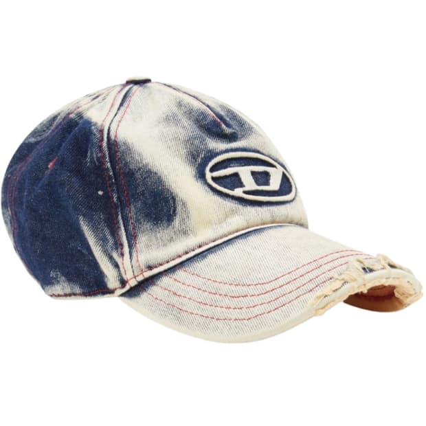 디젤 C-세이몬 트리티드 데님 베이스볼 캡 블루 화이트
