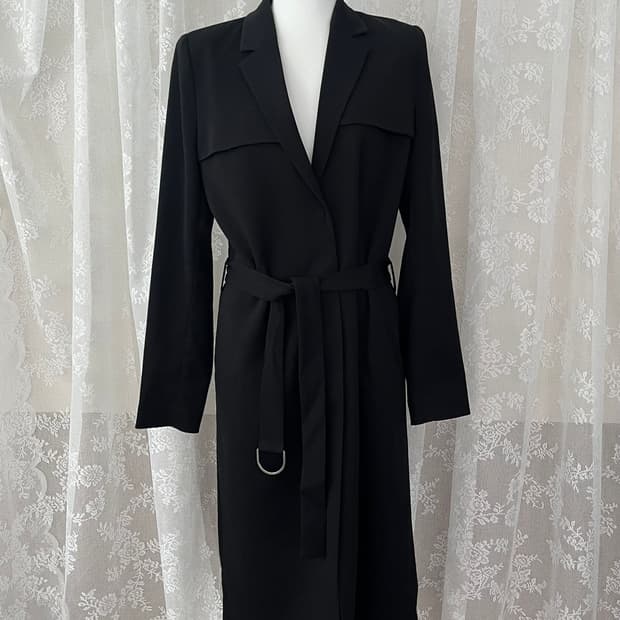 38) 앤아더스토리즈 트렌치코트 블랙