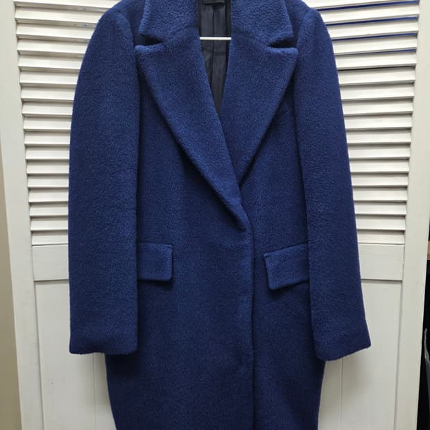 베네통 알파카 싱글 코트