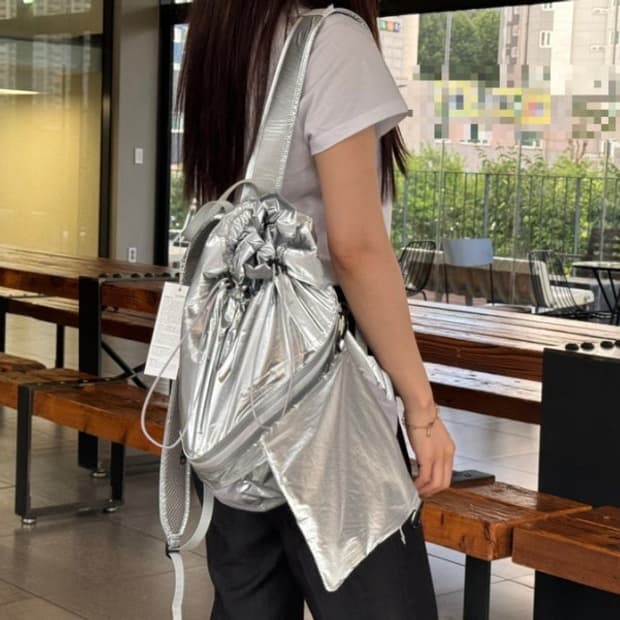 새상품) 아카이브앱크 실버 백팩