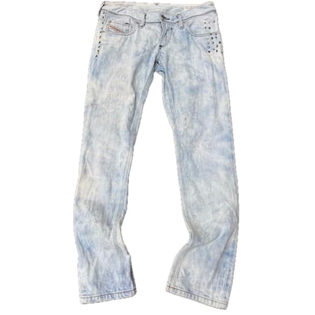 DIESEL LOWKY studded ripped jeans W26