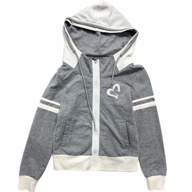 Heart hoodie zip-up